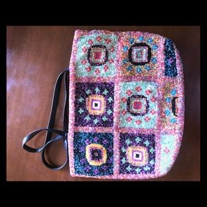 Hand beaded handbag NWOT